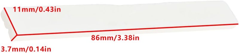 Briny River 5pcs Unbleached Bone Blank Saddle 86 * 11 * 3.7mm for Folk Guitars and Electric Guitars - Image 4